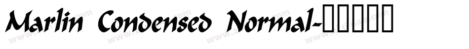 Marlin Condensed Normal字体转换